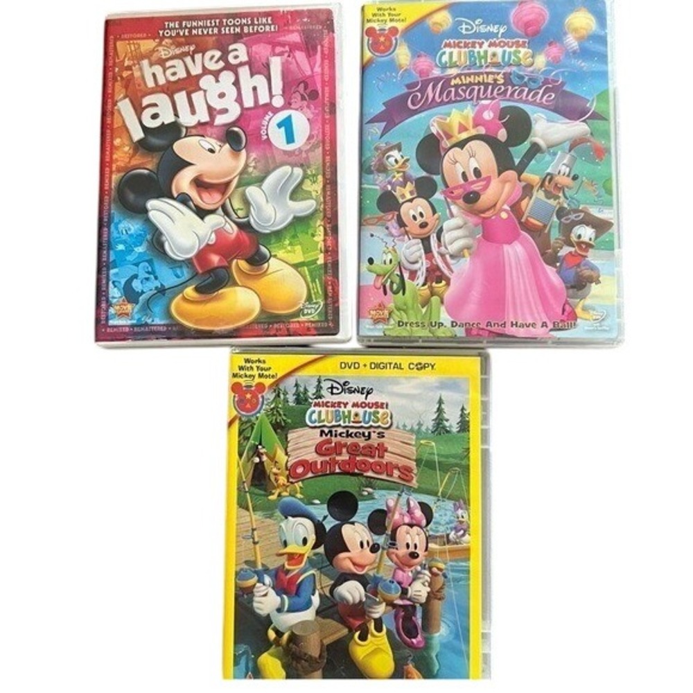 THREE DISNEY‎ MICKEY HOUSE CLUB HOUSE DVDs